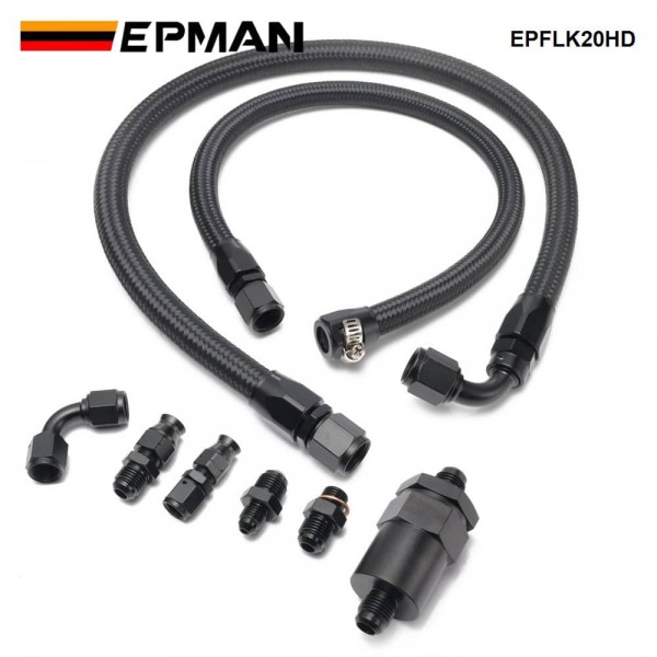 EPMAN K Series Tucked Fuel Line Kit For Honda Civic Integra Feed Return Line K20 K24 Fuel Set